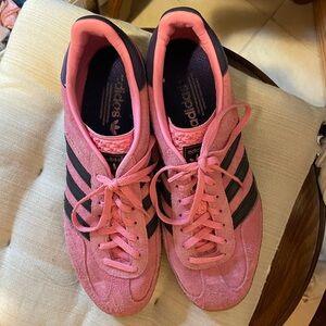 Pink Adidas Gazelles